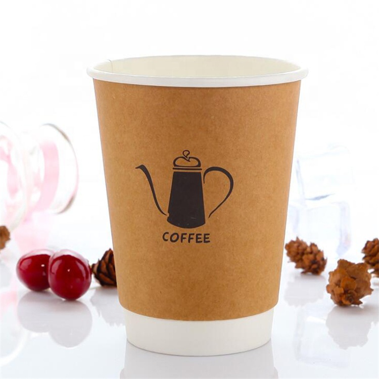 Uchampak - Disposable kraft paper double wall paper cup for hot drink Double wall cup - Image 3