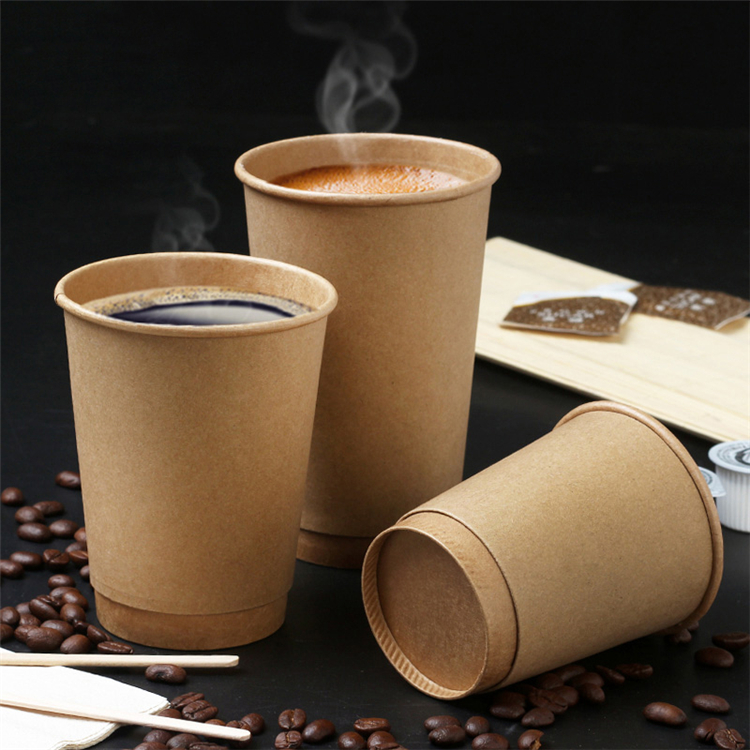 Uchampak- Flexo/Offset Printing   Wall Paper Cup Produced by High Quality Paper Cup Hot Drink Double wall cup