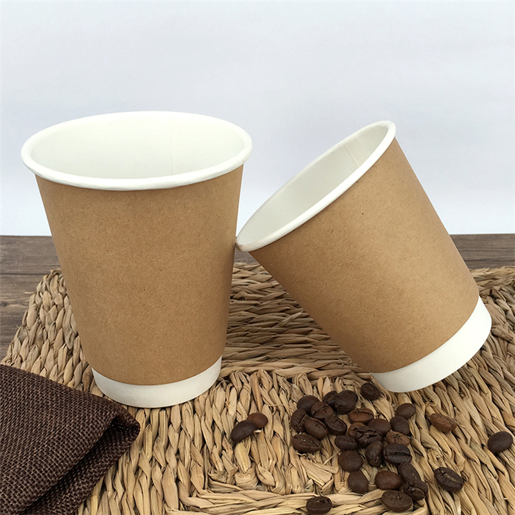 Uchampak - 100% paper factory wholesale custom printed double wall paper cups for hot coffee mug Double wall cup