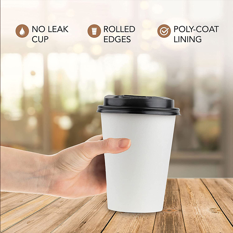 Uchampak - Hot Coffee Paper Cup Disposable Double Wall Custom Logo 8oz 12oz Gsm Style Time Packaging Double wall cup - Image 6