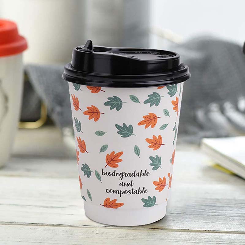 Uchampak- Hot Coffee Paper Cup Disposable Double Wall Gold Custom Logo All 8oz 12oz Time Packaging Single wall cup - Image 7