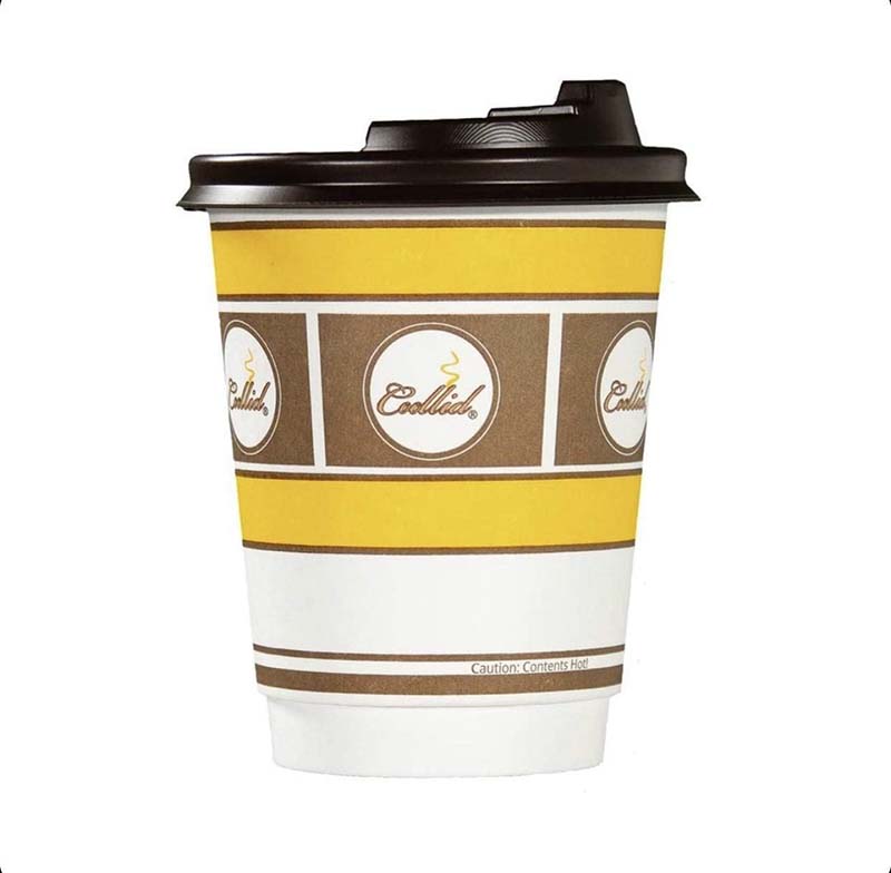 Uchampak- Disposable Paper Coffee Cups | Water Paper Cups, Hot Cocoa, Cold Beverage | Rolled Rims, Double wall cup - Image 7