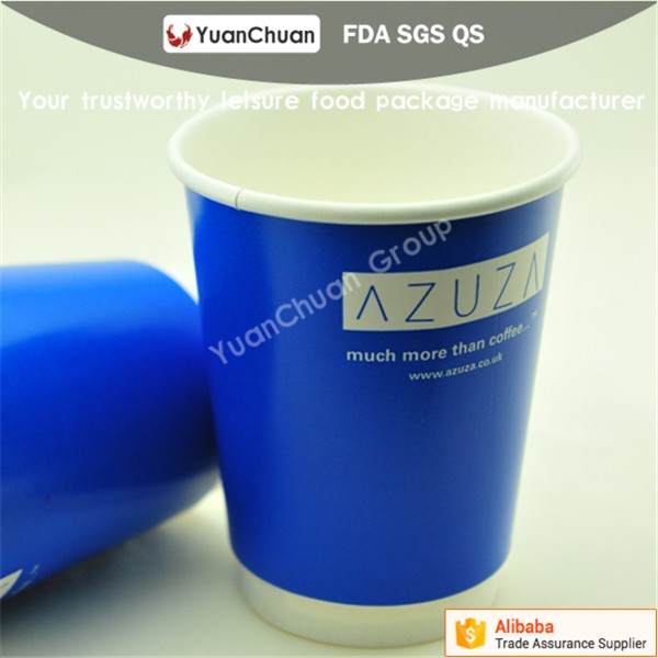Uchampak- Good Quality Hot Drink Paper Cup Disposable Double Wall Custom Logo All 8oz 12oz Customization Paper Cup - Image 4