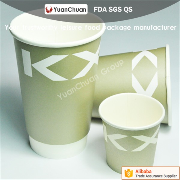 Uchampak- Good Quality Hot Drink Paper Cup Disposable Double Wall Custom Logo All 8oz 12oz Customization Paper Cup - Image 5