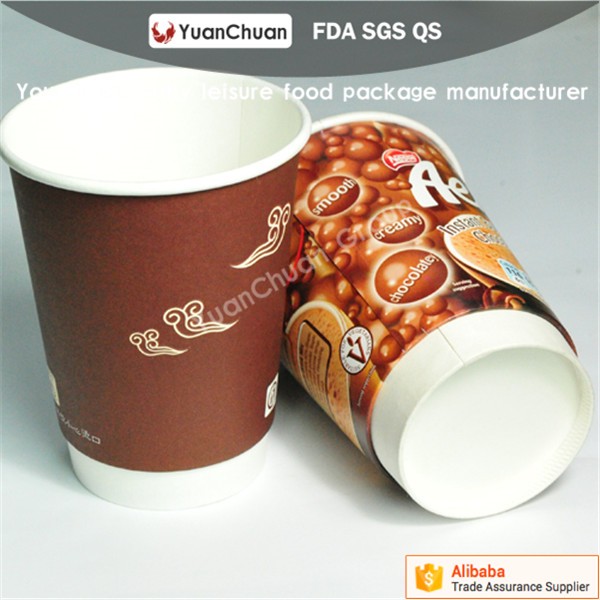 Uchampak- Good Quality Hot Drink Paper Cup Disposable Double Wall Custom Logo All 8oz 12oz Customization Paper Cup - Image 6