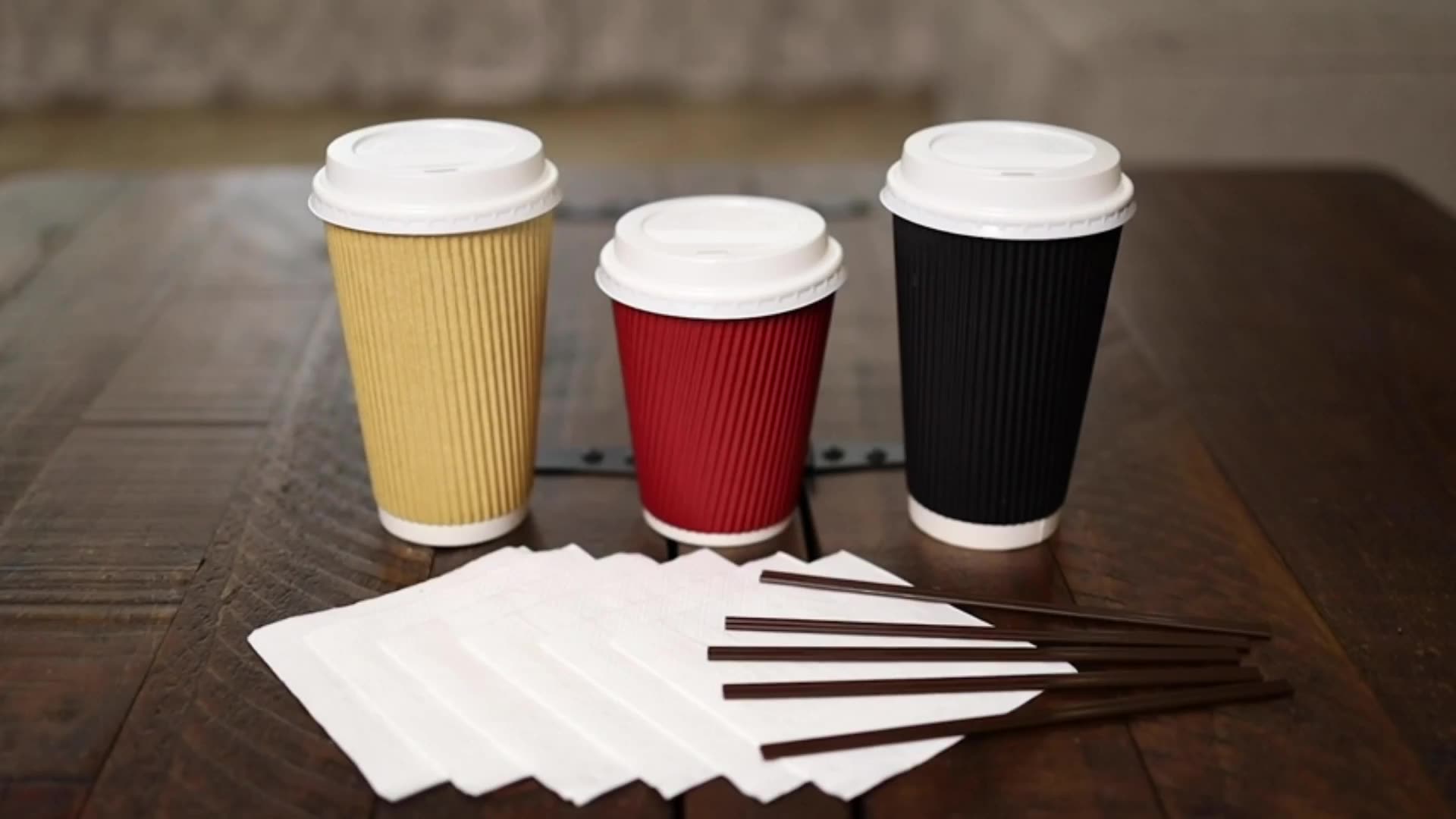 Uchampak- Hot Coffee Paper Cup Black Disposable Double Wall Gold Foil Stamping Custom Logo All 4oz 8oz 12oz Paper Cup1