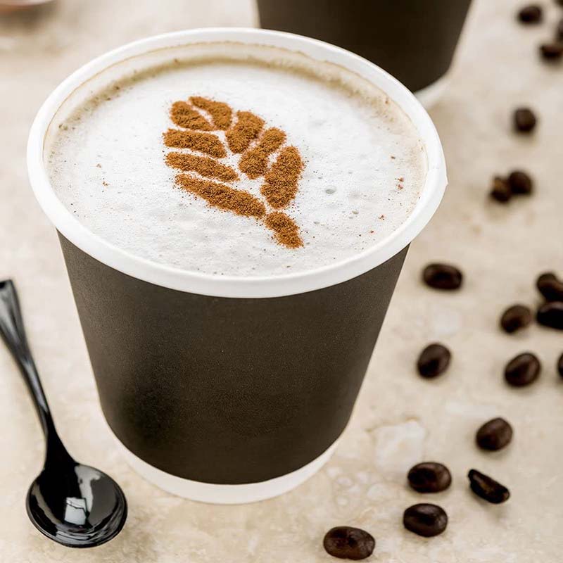 Uchampak- Disposable Insulated Corrugated Sleeve Ripple Wall Paper Cup for Drink Hot Coffee Cups Double wall cup - Image 5