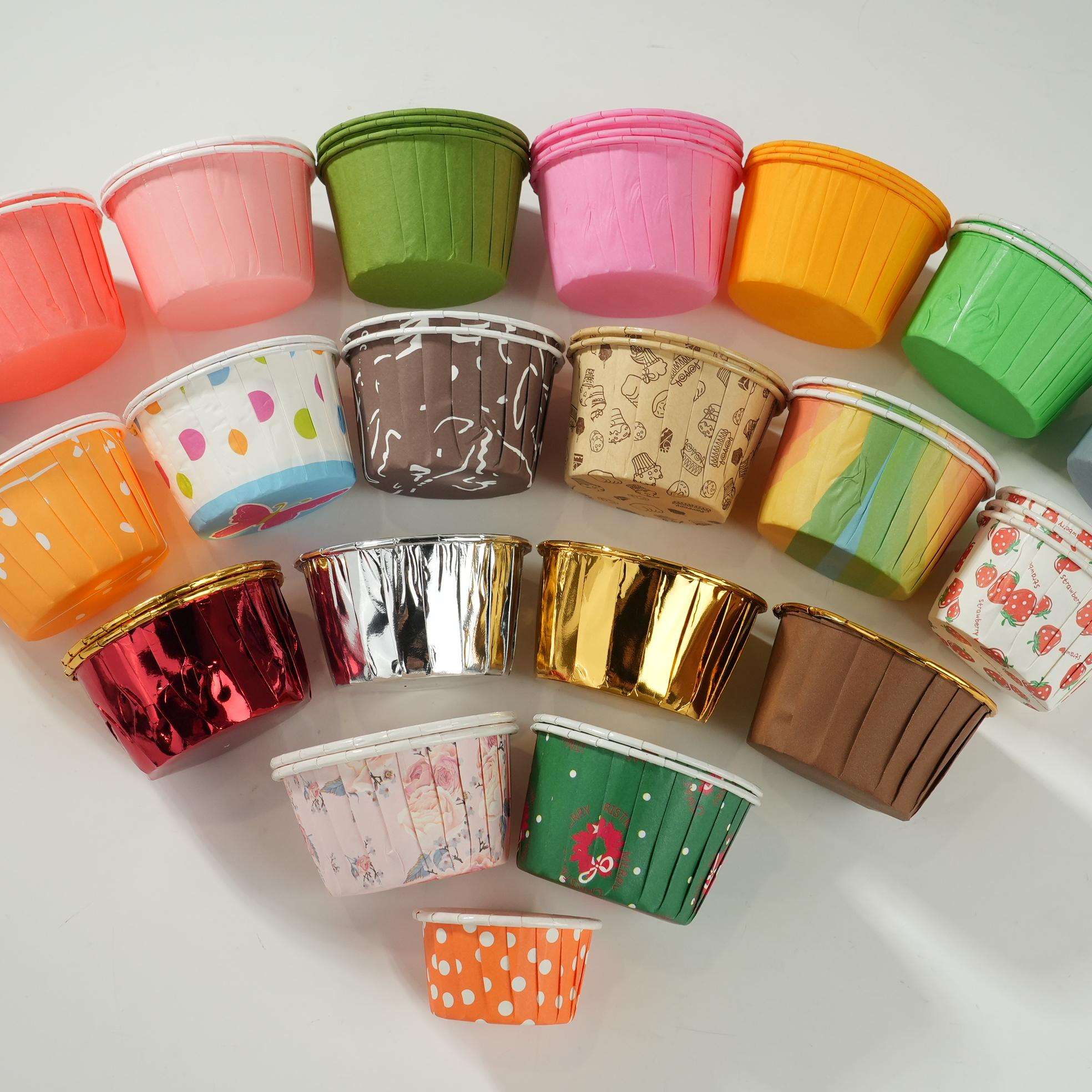 Uchampak Bulk Mini Baking Cups – Greaseproof Paper Cups for Sauce, Medicine & Sampling