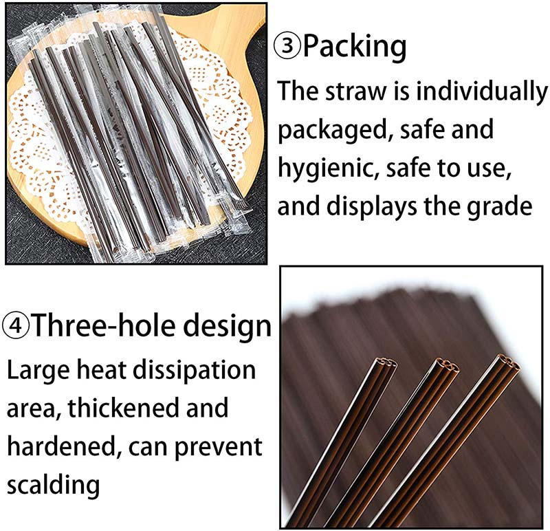 Uchampak- Coffee Stirrers Sticks Individually Wrapped 6.7in, Disposable coffee straw stirring rod, Coffee Straw2 - Image 3