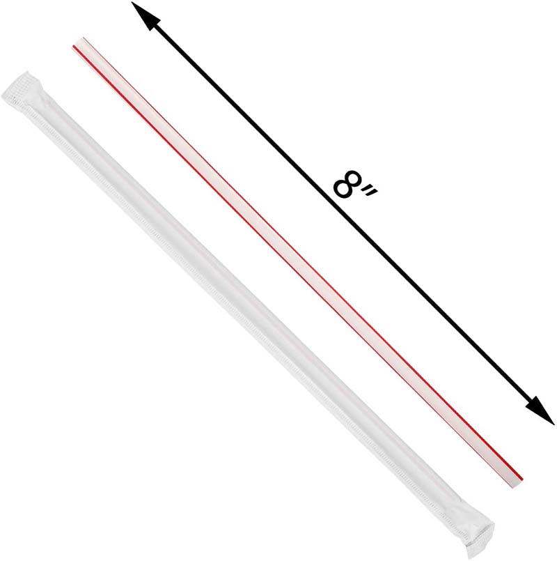 Uchampak - Coffee Stirrers Sticks Individually Wrapped 6.7in, Disposable coffee straw stirring rod, Coffee Straw2