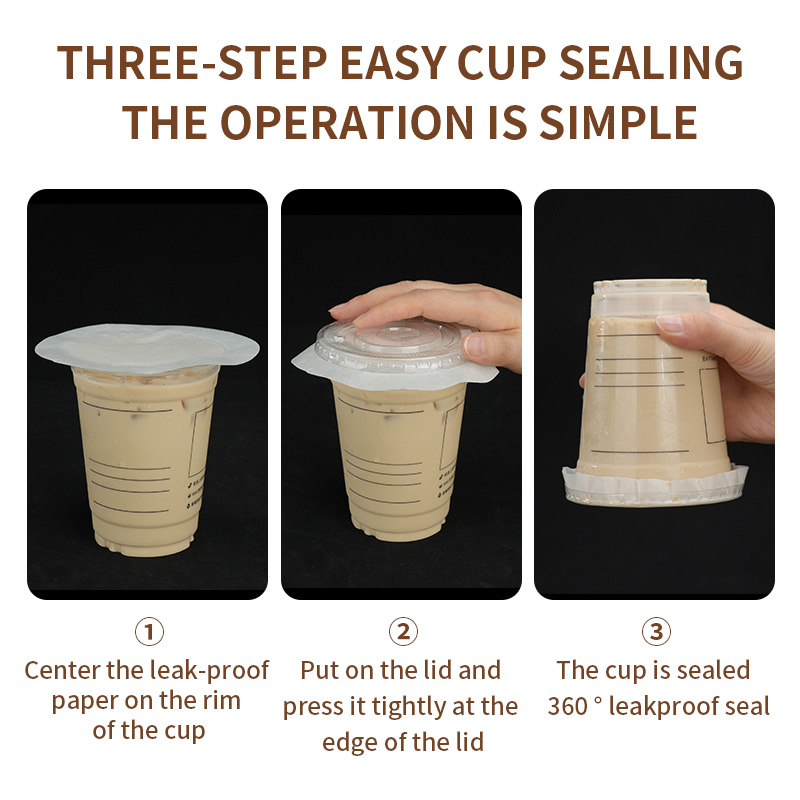 Uchampak Bulk Leak-Proof Cup Liners – Disposable Paper Inserts for Takeout Drinks - Image 7