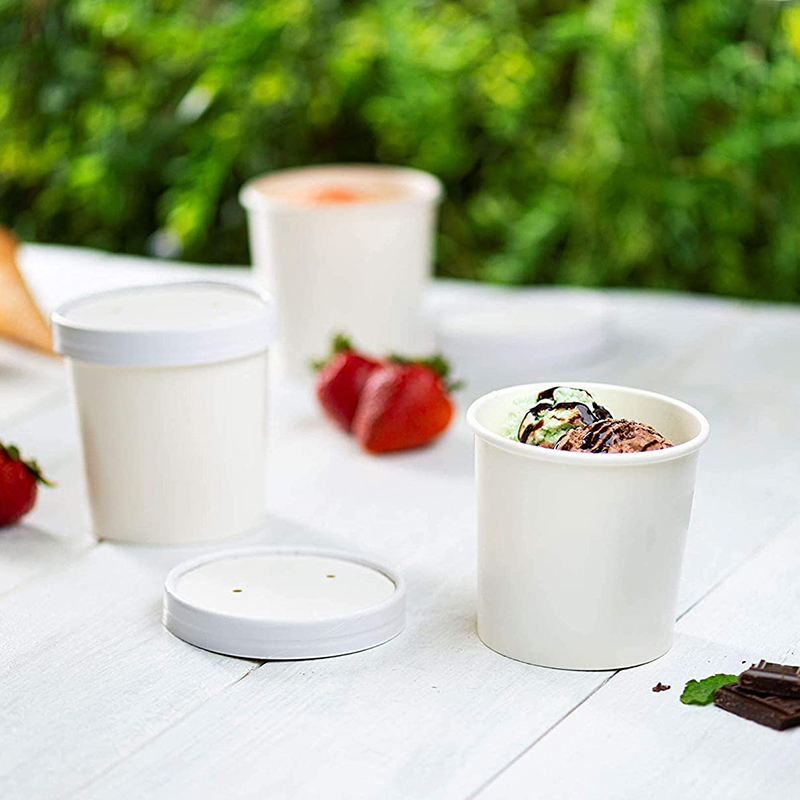 Uchampak - Disposable Soup Bowl for Hot or Cold Food, Party Supplies Poke Pak for Sundae Frozen Yogurt Soup Container - Image 6
