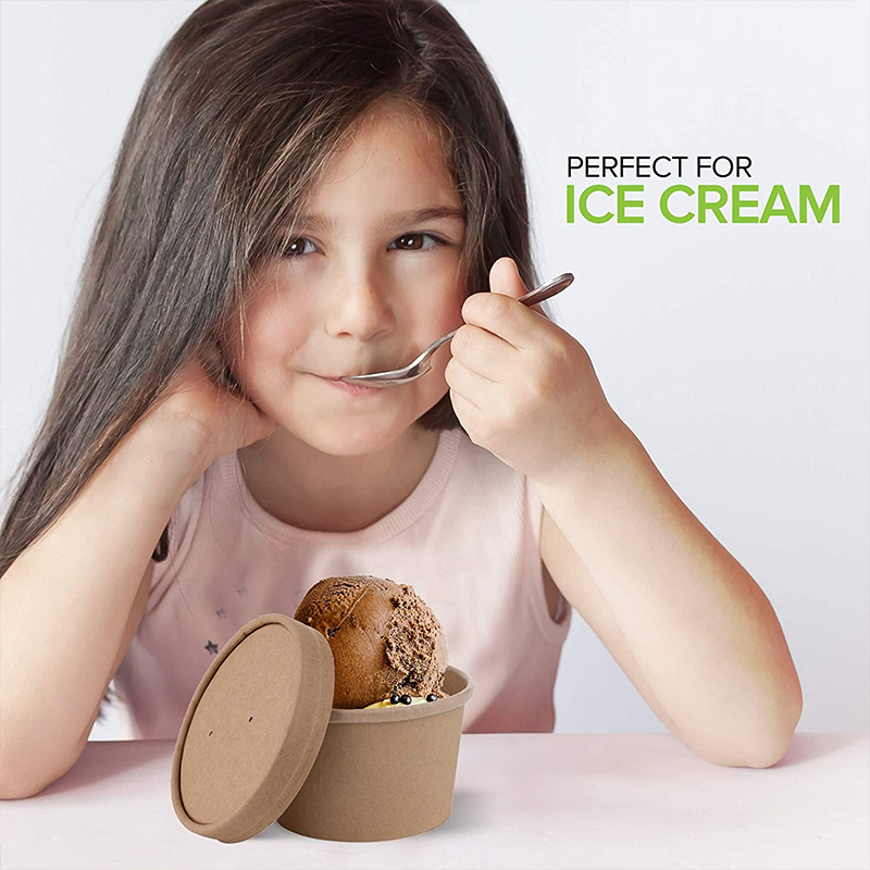 Uchampak- Poke Pak Disposable round soup container with paper lid to go bowl square/round/rectangle bowl Container - Image 7