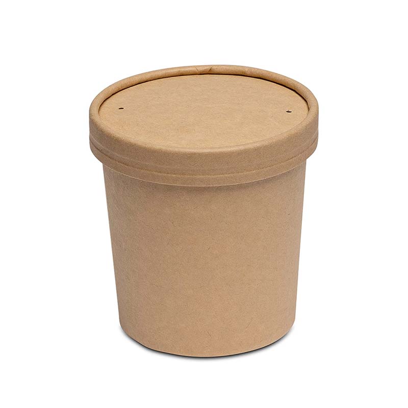 Uchampak - New Design To Go Tall Round Soup Paper Containers Mesin Sablon Paper Salad Bowl With Lid food container2