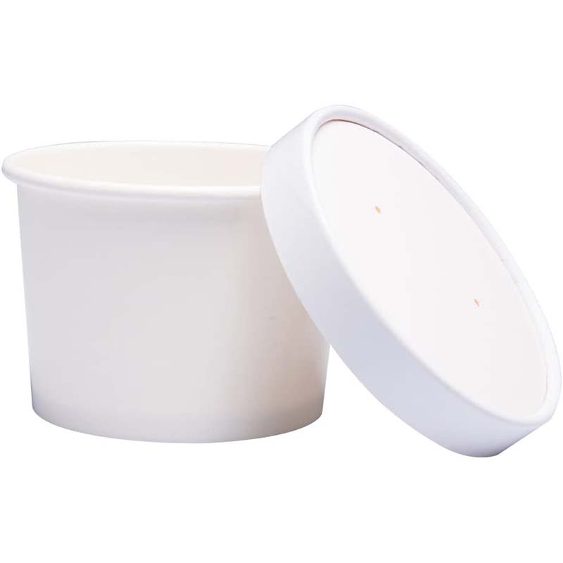 Uchampak - Poke Pak Disposable round soup container with paper lid to go bowl soup bowl Container - Image 7