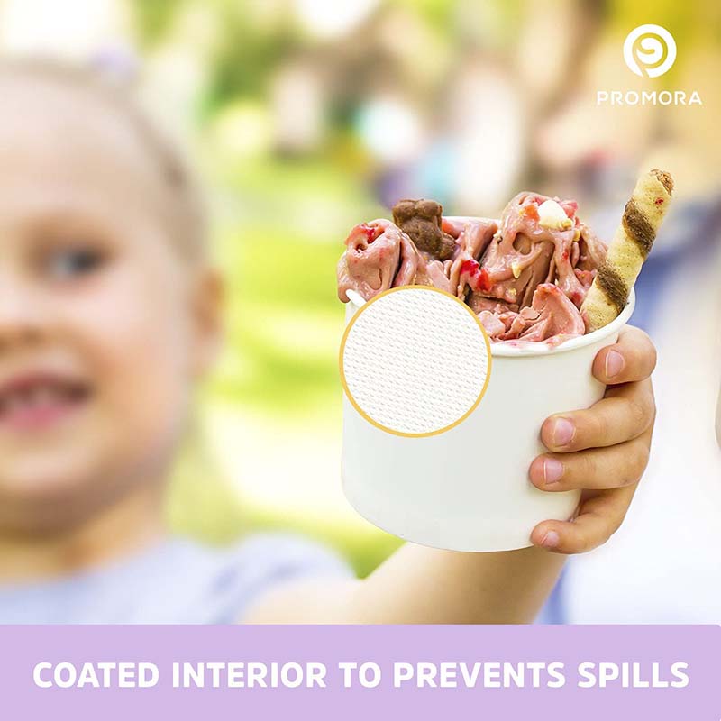 Uchampak - Disposable round soup container with paper lid to go bowl food container salad bowl soup bowl Container - Image 5