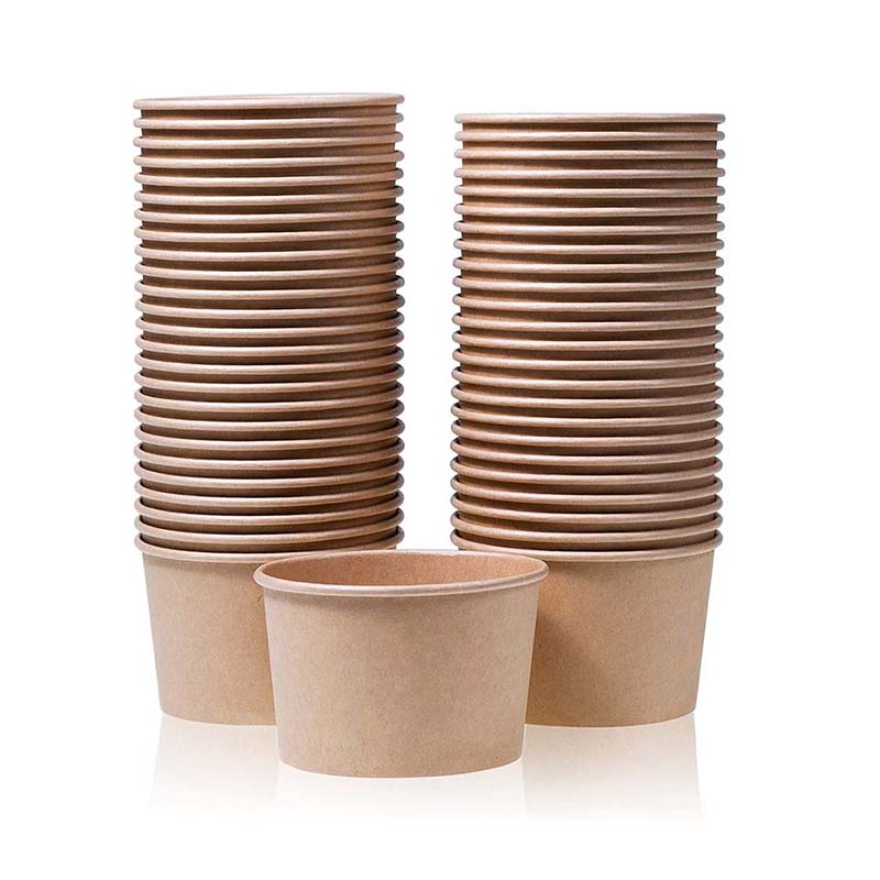 Uchampak - Poke Pak Disposable round soup container with paper lid paper soup container Container1 - Image 7