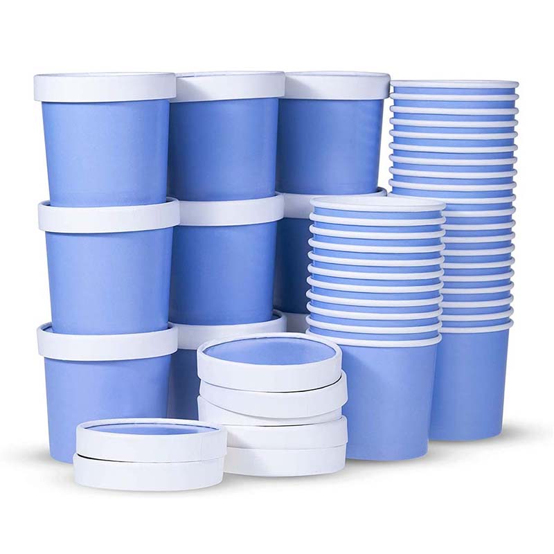 Uchampak - Poke Pak Disposable round soup container with paper lid to go bowl food container to go bowl Container