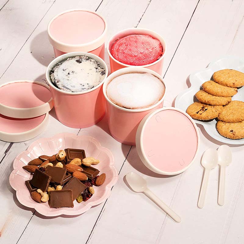 Uchampak - Poke Pak Disposable round soup container with paper lid to go bowl soup container/cup paper bowl Container1