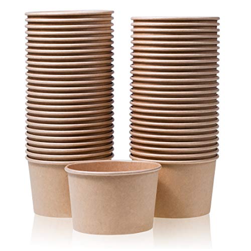 Uchampak- Poke Pak Disposable round soup container with paper lid to go bowl food container soup container - Image 3