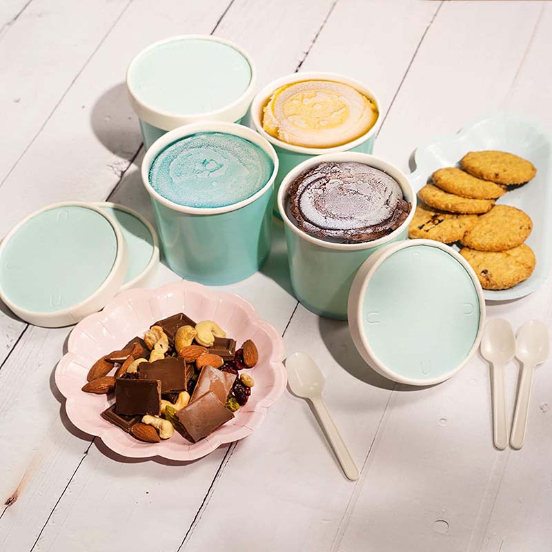 Uchampak - Poke Pak Disposable round soup container with paper lid to go bowl food container soup container - Image 5