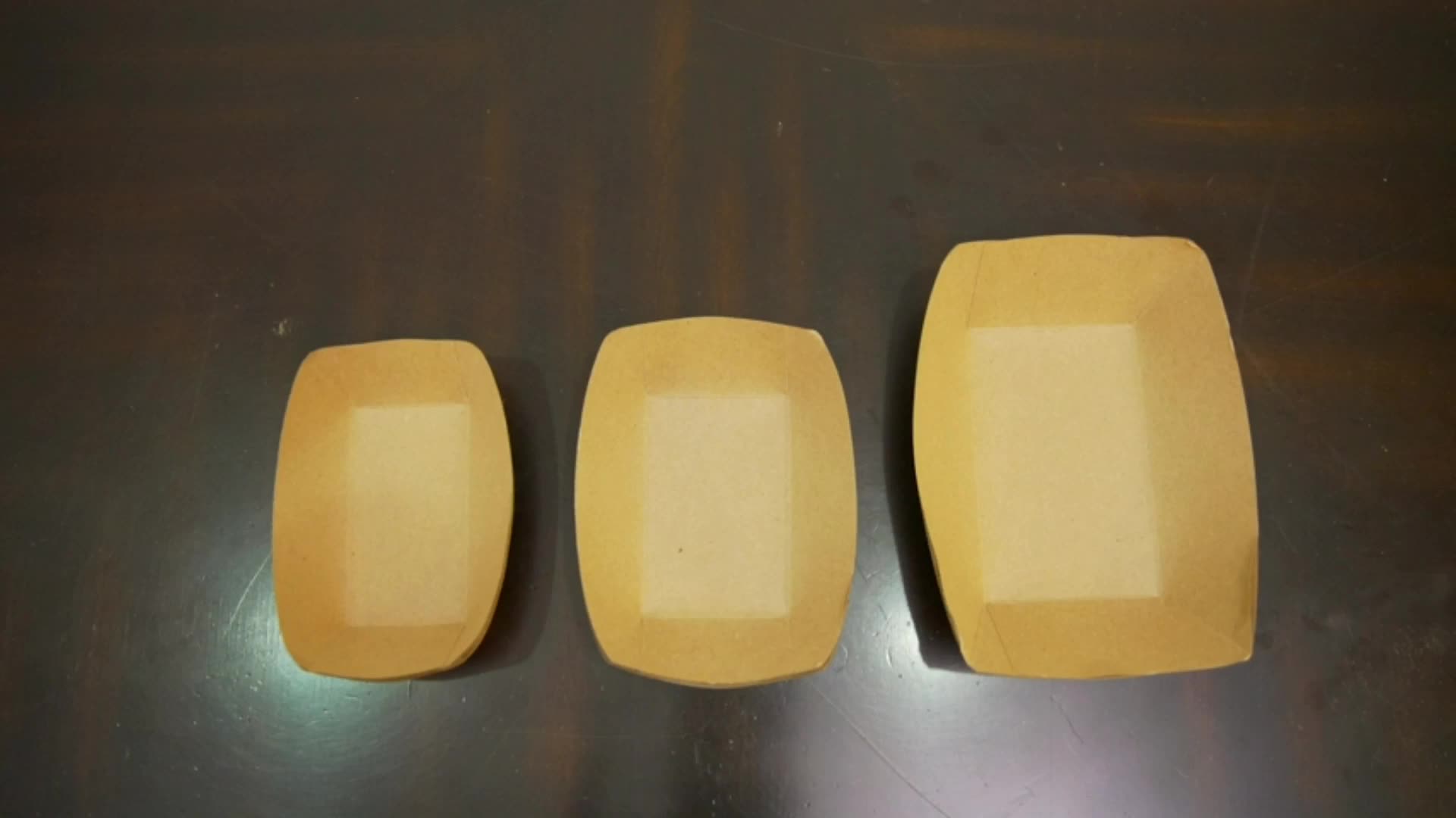 Uchampak- Hot Sealing Coated Paper Food Snack Tray Custom Size Cup Sleeves