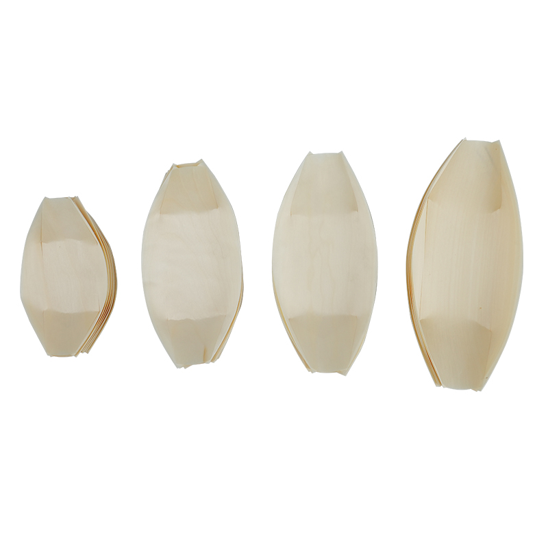 Wooden Sushi Boat 150pcs Disposable Sushi Tray aspen wood Sushi Serving Boat Japanese Sashimi Plate Sushi Platter - Image 3