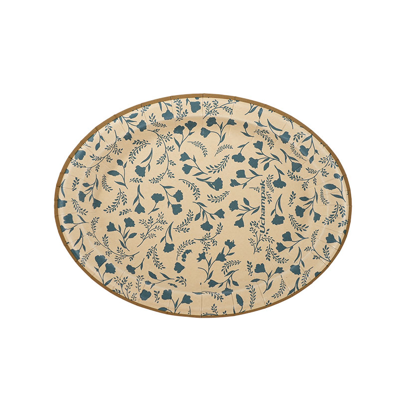 Uchampak Custom Biodegradable Paper Plates – Duty, Greaseproof for Party & Restaurant - Image 3