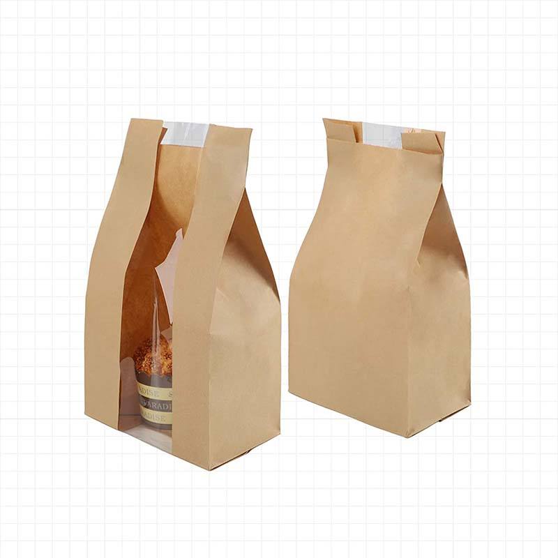Paper Takeaway Bag, Paper Snack Bags, Biscuit Pastry Food Snack Wraps Baggies Sleeves Grease Resistant Parchment