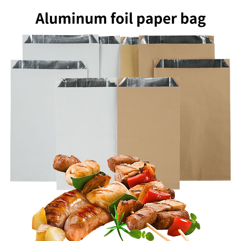 Uchampak Custom Printed Disposable Food Paper Bags – Greaseproof, Waterproof & Insulated
